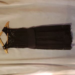 BB Dakota black lace with cummerbund belt size 4 originally from ModCloth